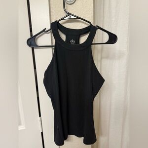 Alo Yoga High Neck Ribbed Insight Tank